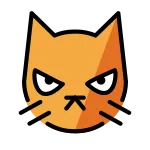 Pouting Cat SVG Icon